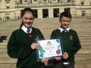 St. Malachy's receive Digital Distinction Award at Stormont 